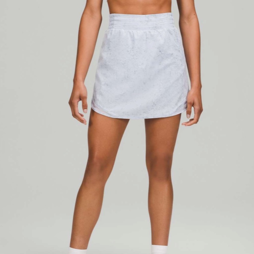 LULULEMON blue hotty hot high rise skirt long
